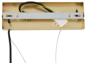 Lampada a sospensione di design oro con vetro arcobaleno 8 luci - Uvas