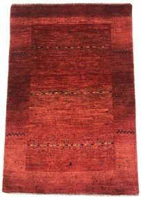Loribaft Tappeto 80 x 120 Rosso (Iran) Annodato A Mano
