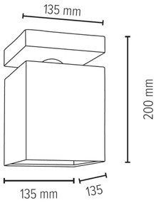 Spot-Light 2284174 - Plafoniera INGER 1xE27/25W/230V