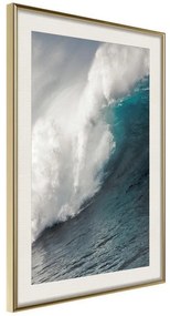 Poster  Power of the Ocean  Cornice Quadri Cornice d'oro con passe-partout, Larghezza x Altezza Home decor 20x30