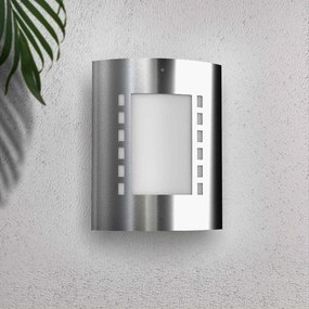 Applique Inox E27 da parete IP54 per esterni - serie METRO