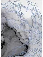 Coordonne Wandbild Aurora Borealis - Indigo