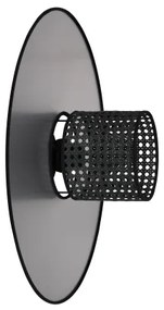 Duolla - Applique TOKYO RATTAN 1xE27/15W/230V diametro 50 cm argento/nero