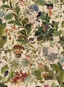 Moooi for Arte Carta da parati Menagerie of Extinct Animals - MO2072 - Ivory