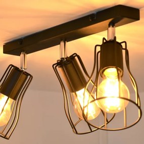 LED Faretto TUBE II 3xE27/15W/230V nero