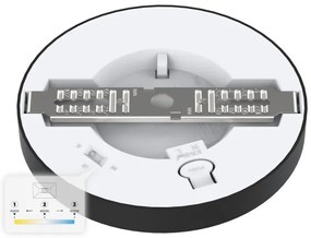 Plafoniera LED EVORA LED/6W/230V 3000/4000/6000K Ø 14 cm nera