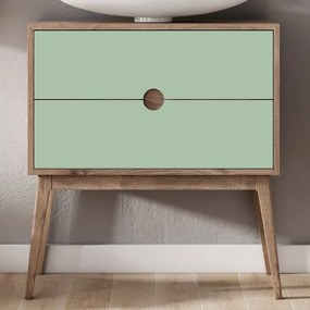 Mobile da bagno sotto lavabo Kompas rovere chiaro L 80 x H 48 x P 45 cm, lavabo non incluso