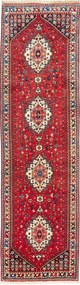 Yalameh Tappeto 310x80 Rosso (Iran) Annodato A Mano