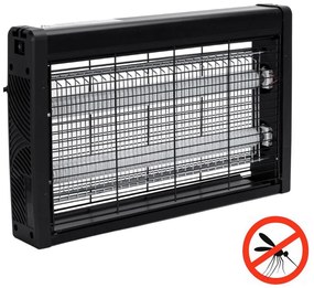 Brilagi - Trappola elettrica per insetti 2xUV/18W/230V 100 m2 nera