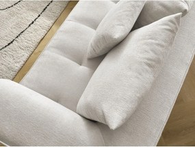 Divano angolare beige (penisola a sinistra/a L) con rivestimento in ciniglia Whesley – Bobochic Paris