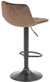 Sgabello 106x43 cm antracite/marrone