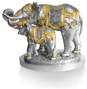 Statua “Elefanti” cm.24x42x36h.cm