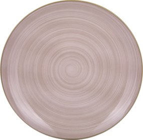 Piatto piano porcellana marrone 26,7 cm Petali