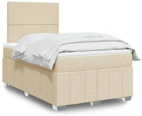 Giroletto A Molle Con Materasso Crema 120x200 Cm İn Tessuto /