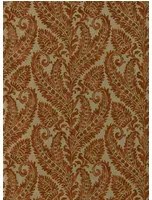 Clarke & Clarke Carta da parati Regale - Russet/ Gilver