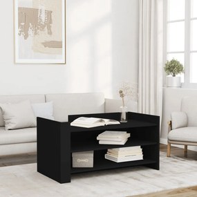 Tavolino Da Salotto Nero 100x50x50 Cm Legno Multistrato /