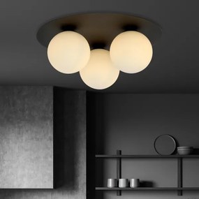 Plafoniera SOLAR 3xE14/10W/230V nero/bianco