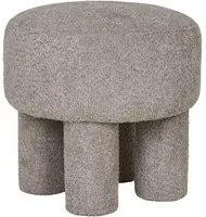 Pouf Perth, Grigio, Poliestere, 43x43x43 cm, EPIKASA