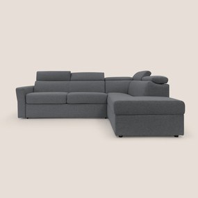 Avalon divano letto angolare con materasso H18 cm in tessuto impermeabile T03