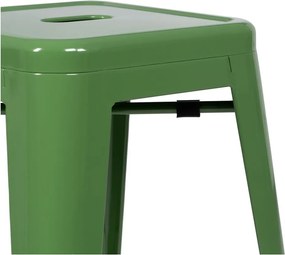 Set di sedie da bar verde in metallo 2 pz (altezza della seduta 61 cm) – Ixia