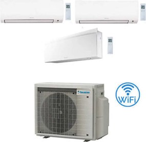 Daikin - Climatizzatore garanzia italia Comfora + Emura wifi incluso Trial Split Inverter 9000 + 9000 + 12000 btu con u.e. 3MXM52A9 Classe a+++/a+++