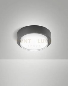 Owen plafoniera grigio scuro per esterno a led 12w 3000k 1620lm ip65