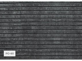 Chaise longue grigia (con penisola a sinistra) con rivestimento in velluto a coste Chic Charlotte – Miuform