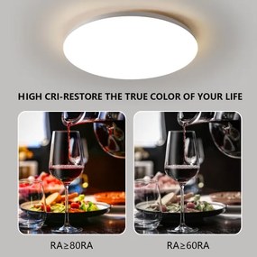 Brilagi - Plafoniera LED dimmerabile SMART LED/24W/230V Ø 38 cm Wi‑Fi Tuya + telecomando