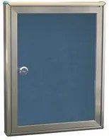 Bacheca porta avvisi alluminio anodizzato bronzo 29x37cm vetrina con serratura