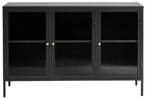 Vetrina in metallo nero 132x85 cm Bronco - Unique Furniture