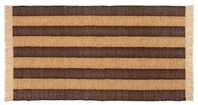 Ives Rug 80x140 Tan/Chocolate - Ferm Living