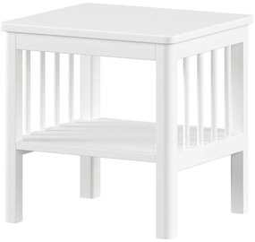 Comodino per bambini bianco in faggio massiccio Forrest – Vipack