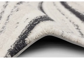 Tappeto in lana grigio crema 160x240 cm Zebre - Agnella