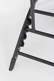 Sdraio da giardino color antracite in metallo regolabile/pieghevole Taylor – Bizzotto