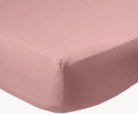 Lenzuolo con angoli boxspring in percalle di cotone Mauve