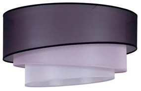 Duolla - Plafoniera TRIO 1xE27/15W/230V diametro 45 cm nero/rosa/argento