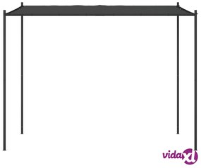 vidaXL Gazebo Antracite 3x3 m 180 g/m² Tessuto e Acciaio