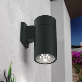 Applique Cilindrica Monodirezionale XL IP54 Base E27 - Nera