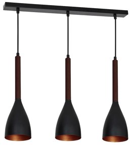 Lampadario a sospensione con filo MUZA 3xE27/60W/230V