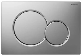 Geberit placca di comando Sigma 01 doppio tasto cromato opaco
