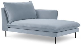 Poltrona in velluto azzurro (angolo destro) Vienna - Cosmopolitan Design