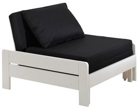 Poltrona per bambini bianca/nera Pino - Vipack