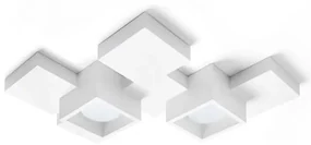 SIDE Soffitto 2 Luci Cubo Sforzin Lampade in gesso