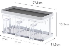 Set di contenitori per alimenti per la farina/per i prodotti alimentari sfusi 3 pz Tower – YAMAZAKI