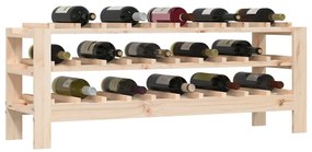 Portavini 109,5x30x42 cm in legno massello di pino