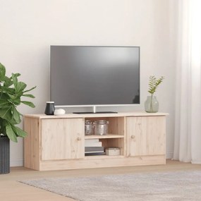 Mobile Tv Alta 112x35x41 Cm İn Legno Massello Di Pino /