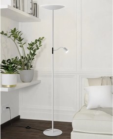 Eglo 901978 - Lampada da terra dimmerabile CONIVARINO LED/26,5W/230V +LED/4W, bianca