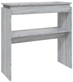 Tavolino consolle grigio sonoma 80x30x80 cm legno multistrato