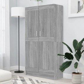 Libreria Grigio Sonoma 82,5x30,5x150 Cm İn Legno Multistrato /