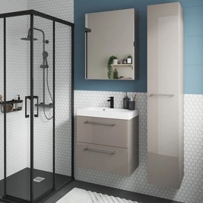 Mobile sottolavabo e lavabo Remix New grigio granito L 60 x H 57.7 x P 33 cm